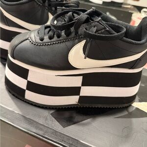 Comme des Garcons Black and White Sneakers